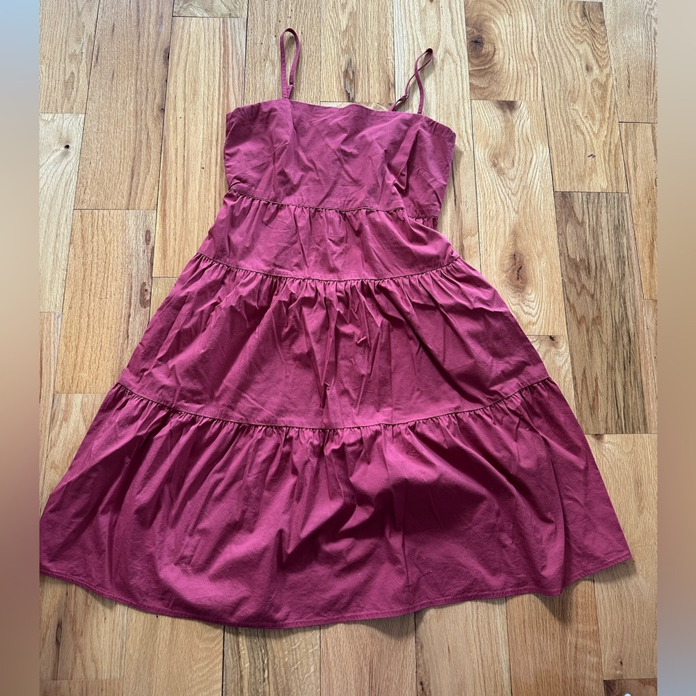 GAP Red/Pink Tiered Sundress Size 2 Petite